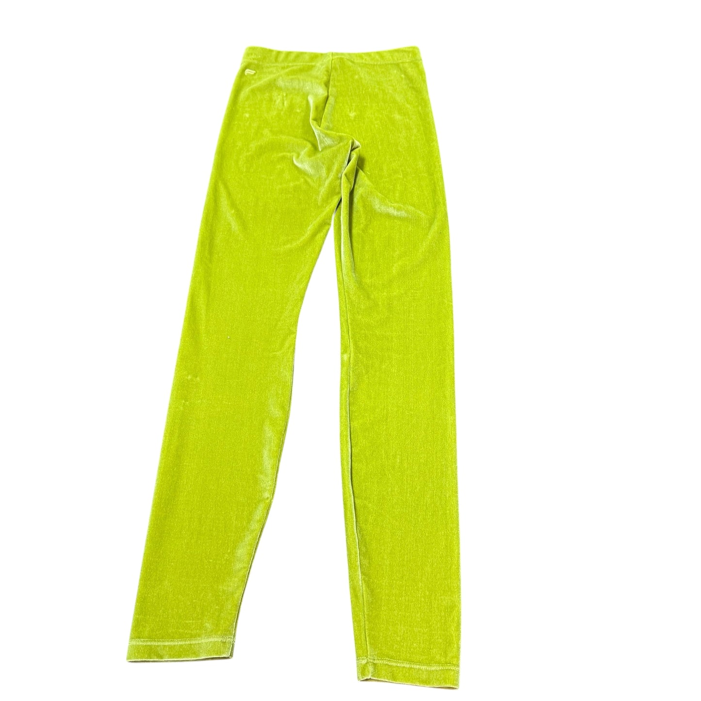 FABLETICS GREEN VELOUR GREEN HIGH WAISTED LEGGINGS 143 SMALL