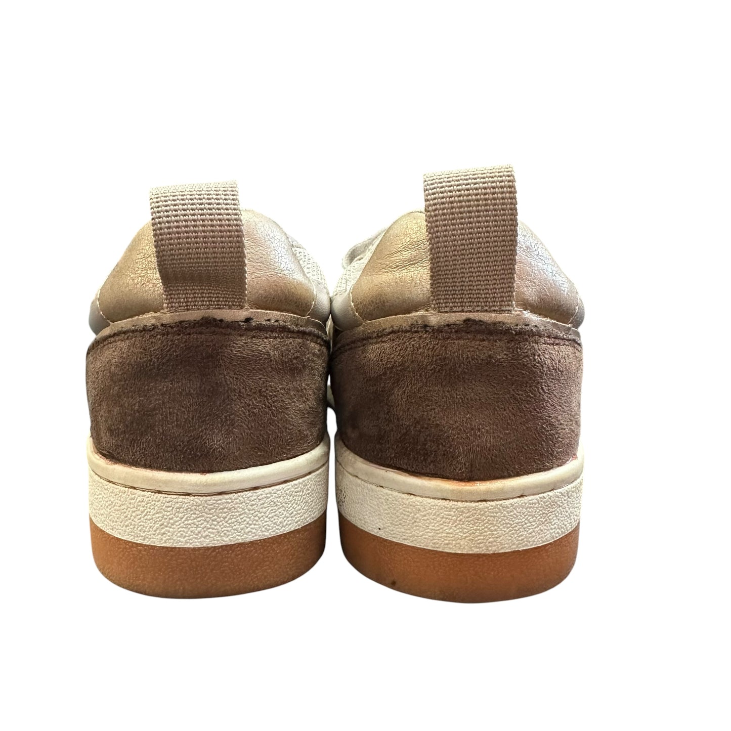 SHU SHOP PAULINA HIGH TOP SNEAKERS GOLD SNAKE SKIN 27 SZ 7.5
