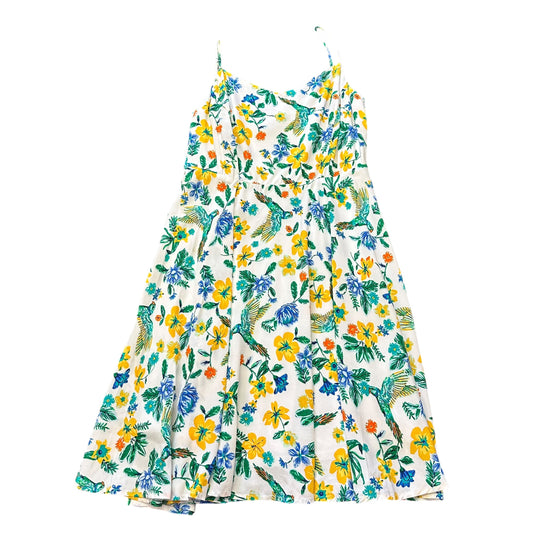 OLD NAVY WHITE FLORAL TROPICAL DRESS NWT 100 MEDIUM