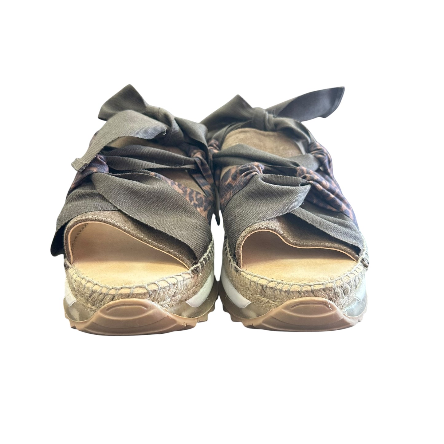 FREE PEOPLE CHAMPION SPORT SANDALS ESPADRILLE PLATFORM SZ 10