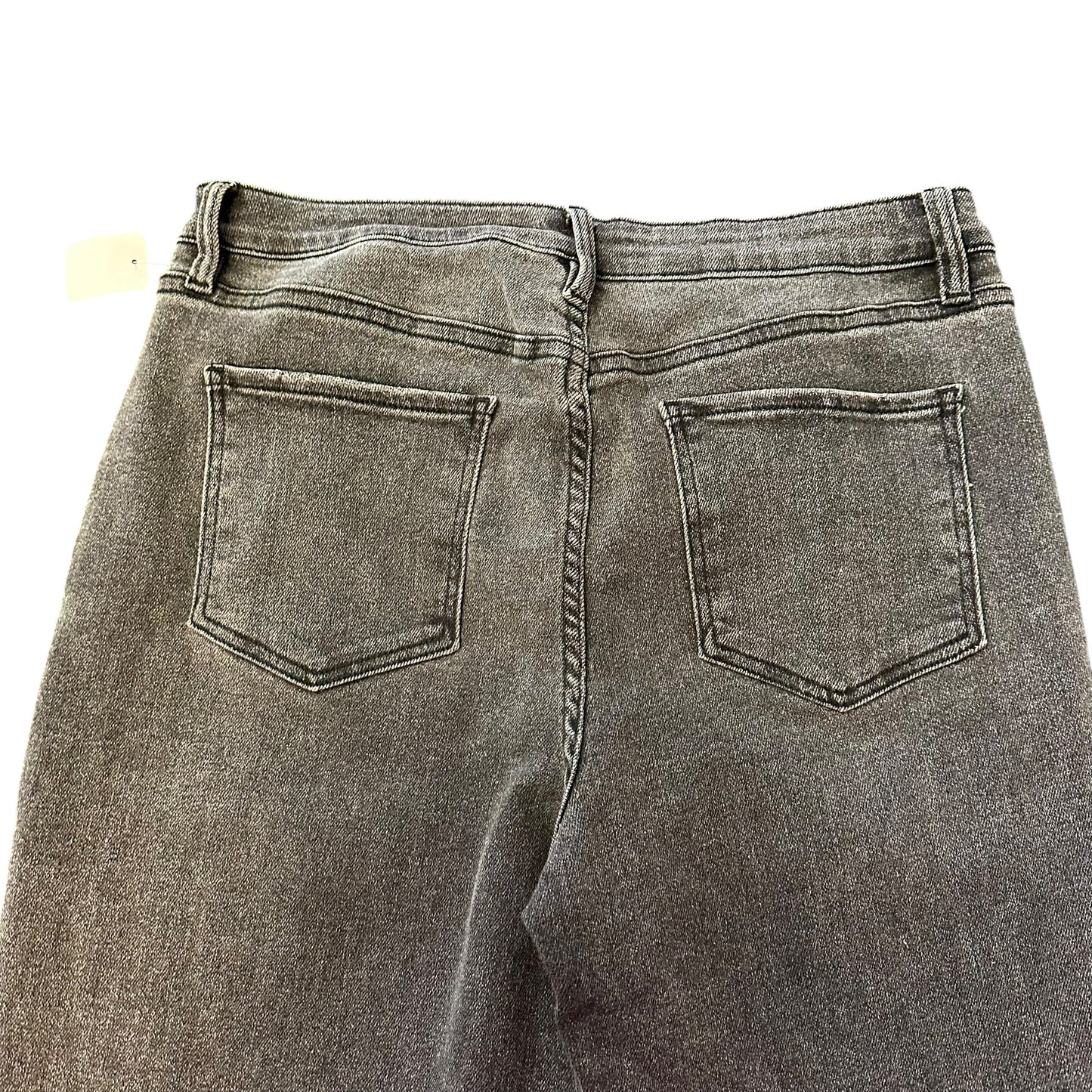 ROYALTY FOR ME VINTAGE STRETCH BLACK JEANS WIDE LEG 58 SZ 14