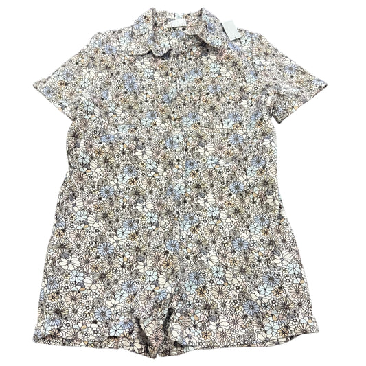 STORIA FLORAL DENIM ROMPER 100 SMALL