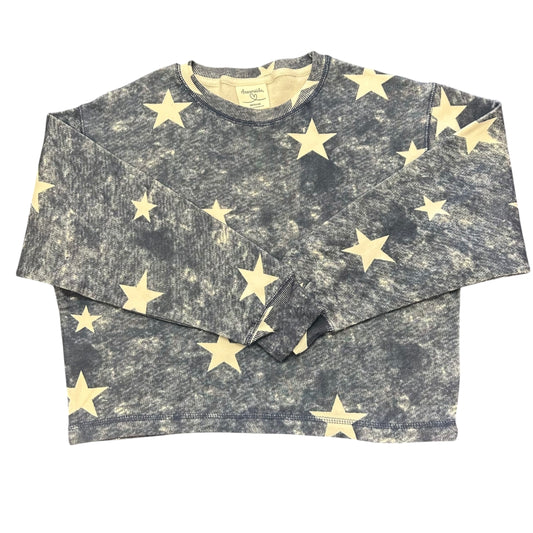 DREAMSICLE NAVY WHITE STAR SWEATSHIRT 100 MEDIUM