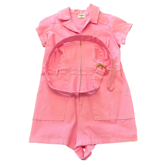 SHOW ME YOUR MUMU PINK DENIM ROMPER 123 2X