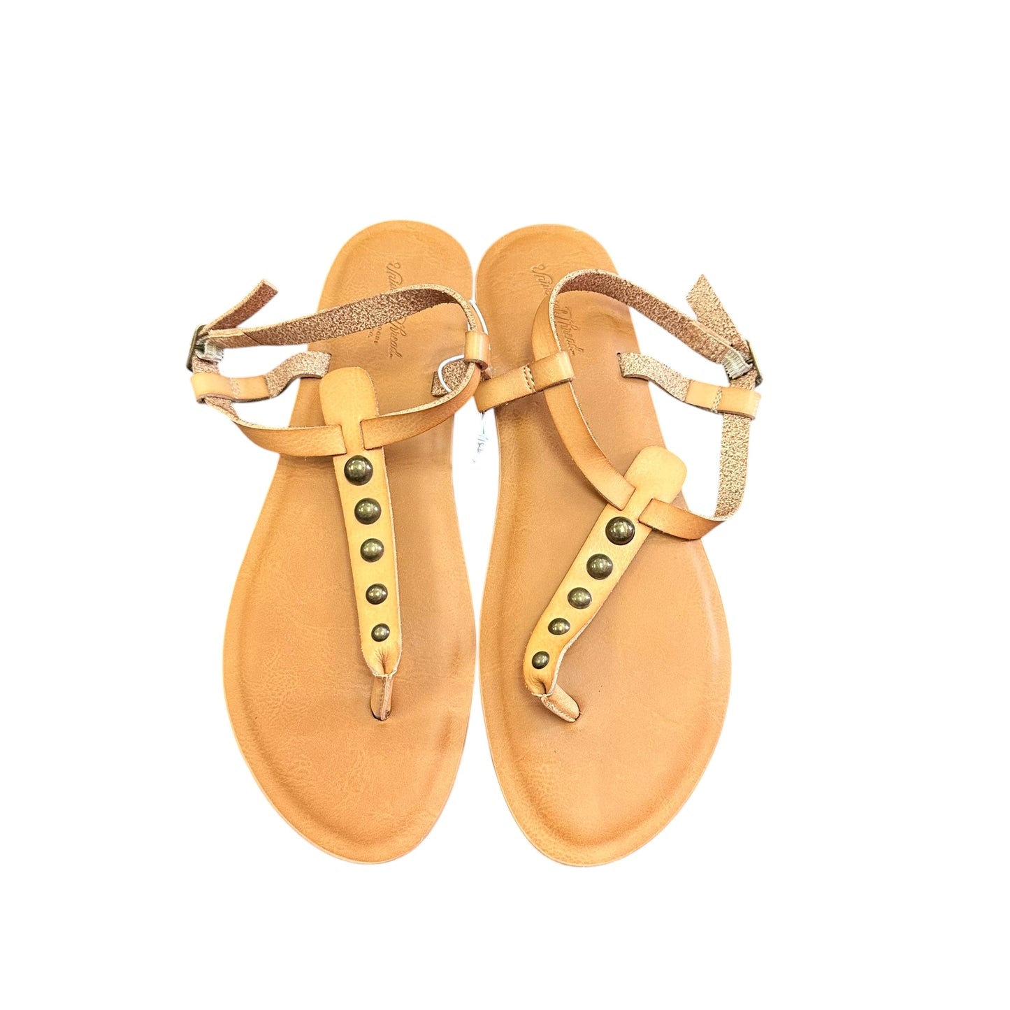 UNIVERSAL THREADS BROWN STUDDED SANDALS NWT 100 SZ 6.5