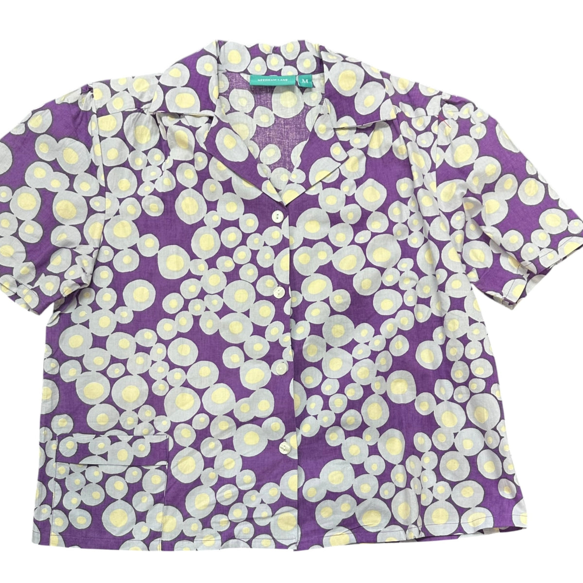NEEDLEHAM LANE PURPLE TWO-PIECE PAJAMA SET 255 100% COTTON MEDIUM