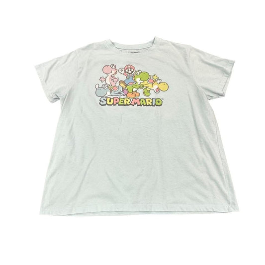 SUPER MARIO LIGHT BLUE TSHIRT 84 XL