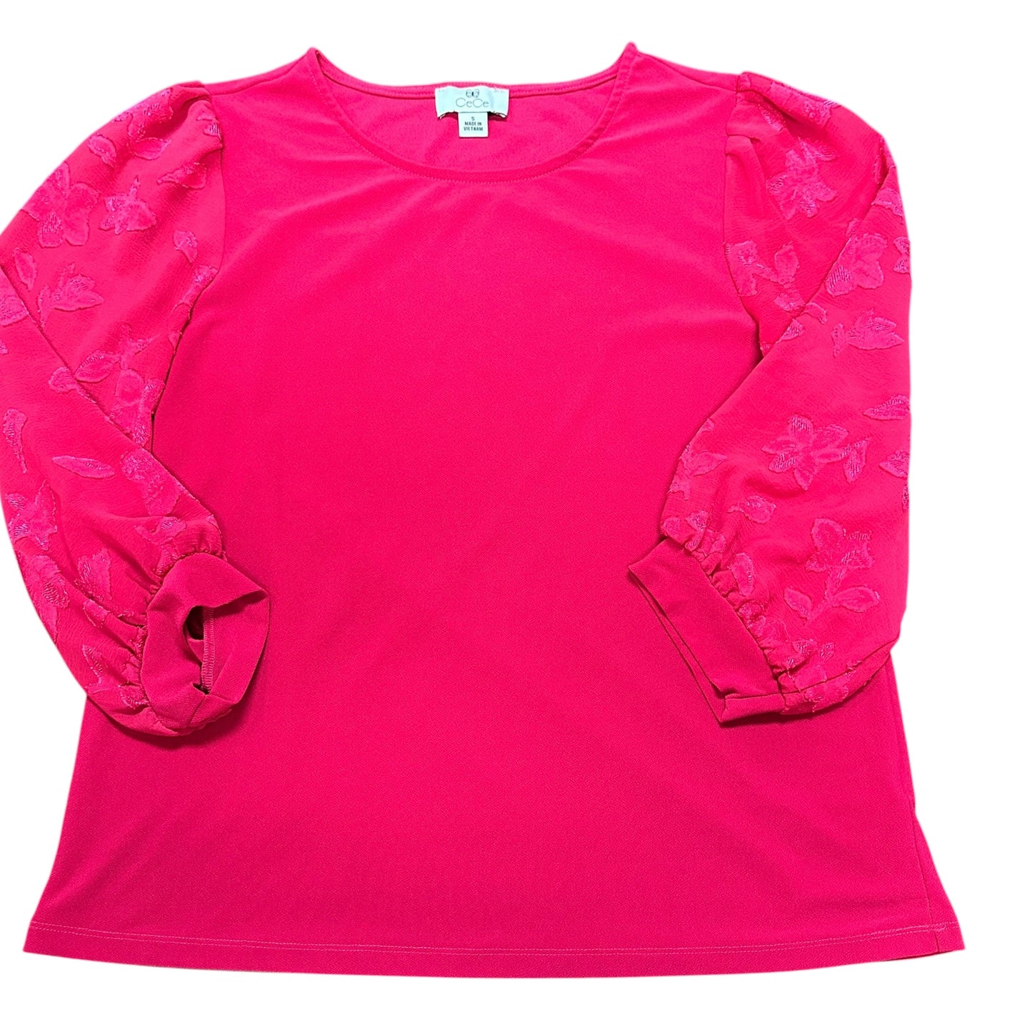 CECE PINK 3/4 SLEEVE BLOUSE 262 SMALL