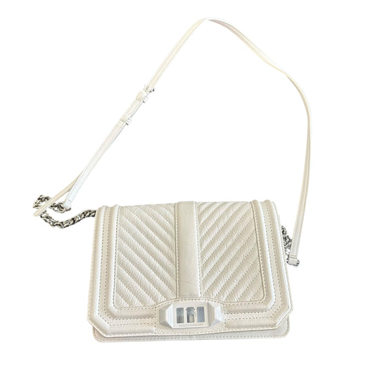 REBECCA MINKOFF WHITE LEATHER CROSSBODY 264 OS
