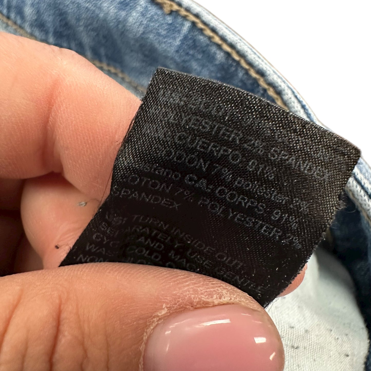 WHBM MID RISE GIRLFRIEND EVERYDAY SOFT DENIM BLUE JEANS 100 SZ 10 SHORT