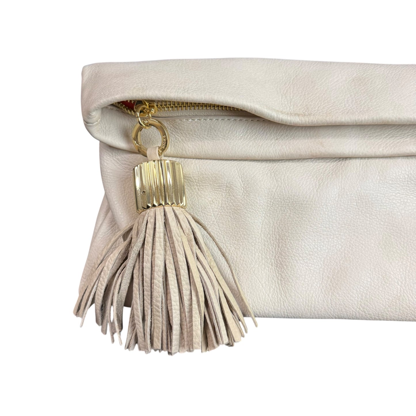 INDIA HICKS STONE TASSEL LEATHER CLUTCH 249