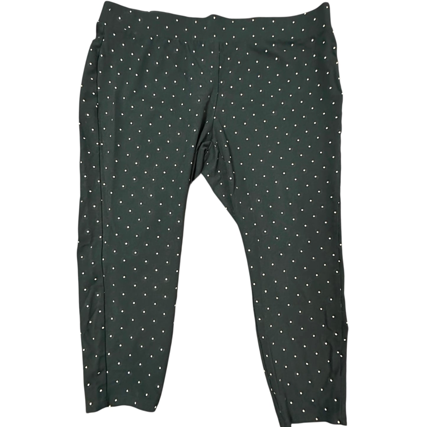 PHILOSOPHY BLACK PULL ON TROUSERS STUDDED 227 3X