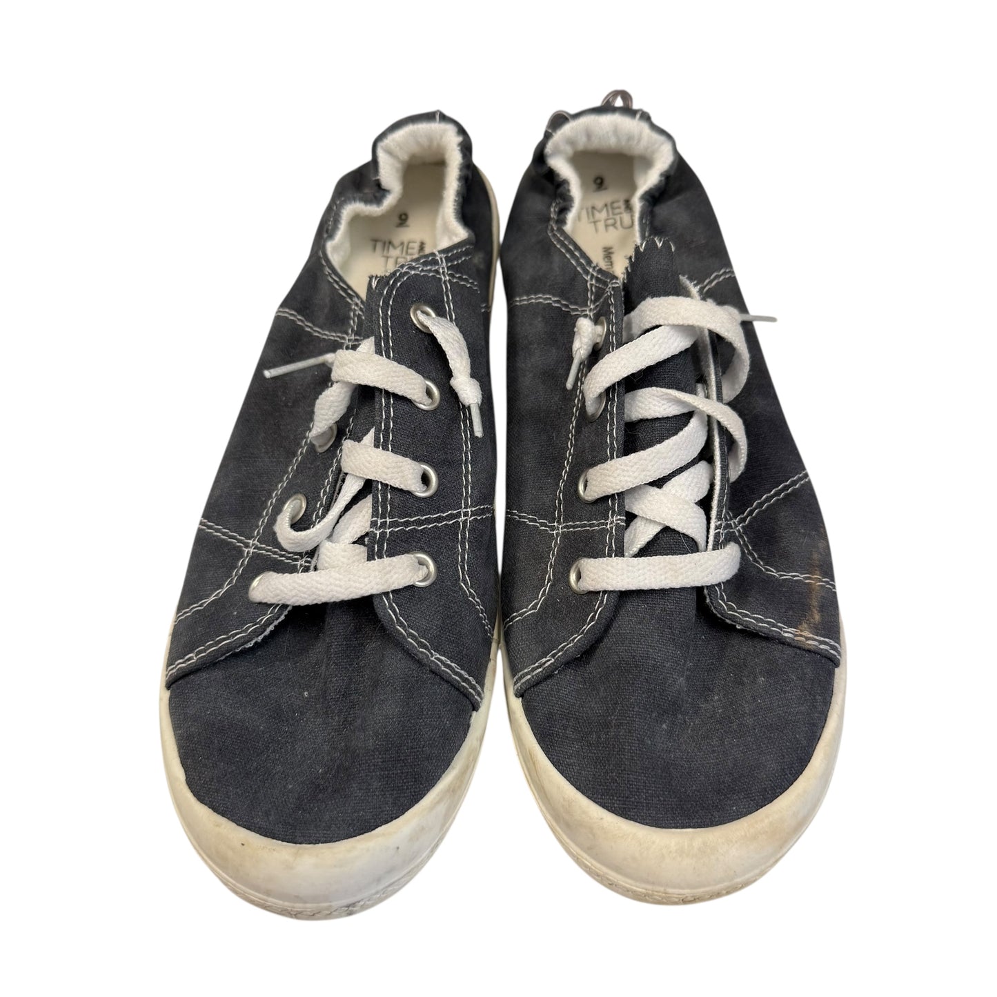 TIME & TRU BLACK SCRUNCHY BACK SNEAKERS 233 Sz 9