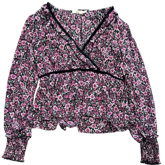 MI AMI PINK FLORAL BLOUSE 158 LARGE