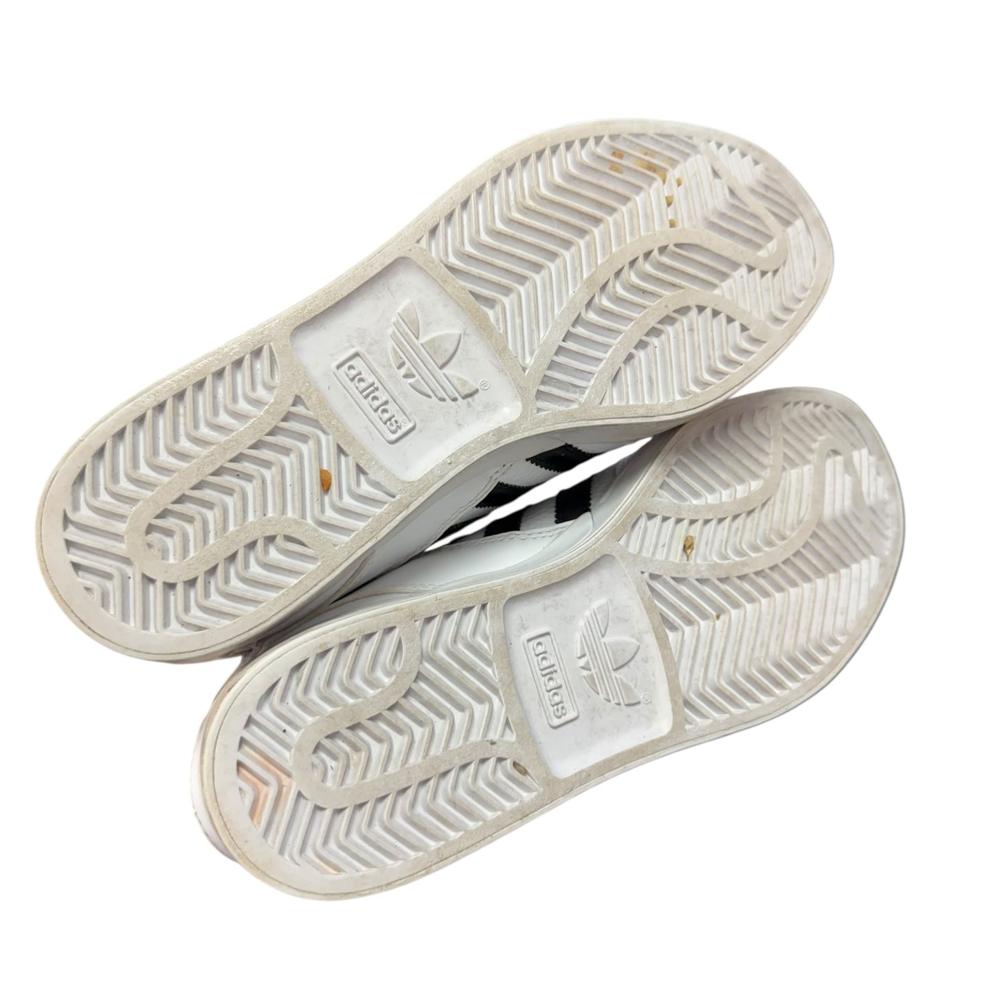 ADIDAS HARD COURT HIGH WHITE BLACK GOLD SNEAKERS 100 SZ 6