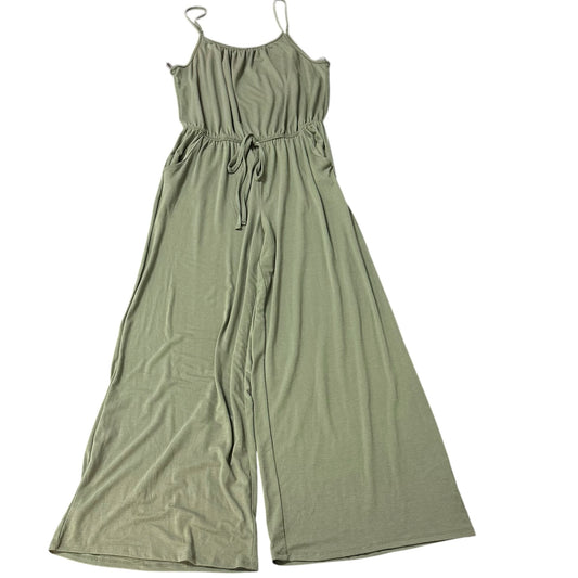 ZENANA PREMIUM OLIVE GREEN JUMPSUIT 279 XL