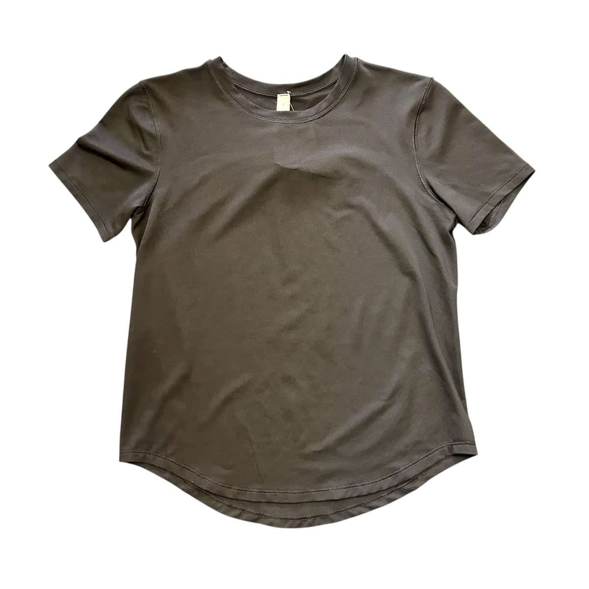 LULULEMON BLACK SHORT SLEEVE SHIRT 122 SZ 2