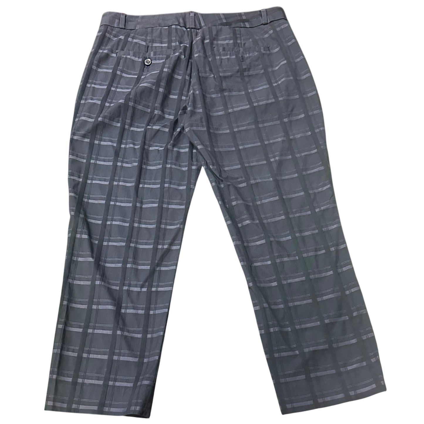 BANANA REPUBLIC AVERY NAVY PLAID TROUSERS 262 SZ 10