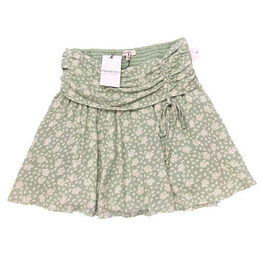 PROMESA BEIGE GREEN SKIRT NWT 122 MEDIUM