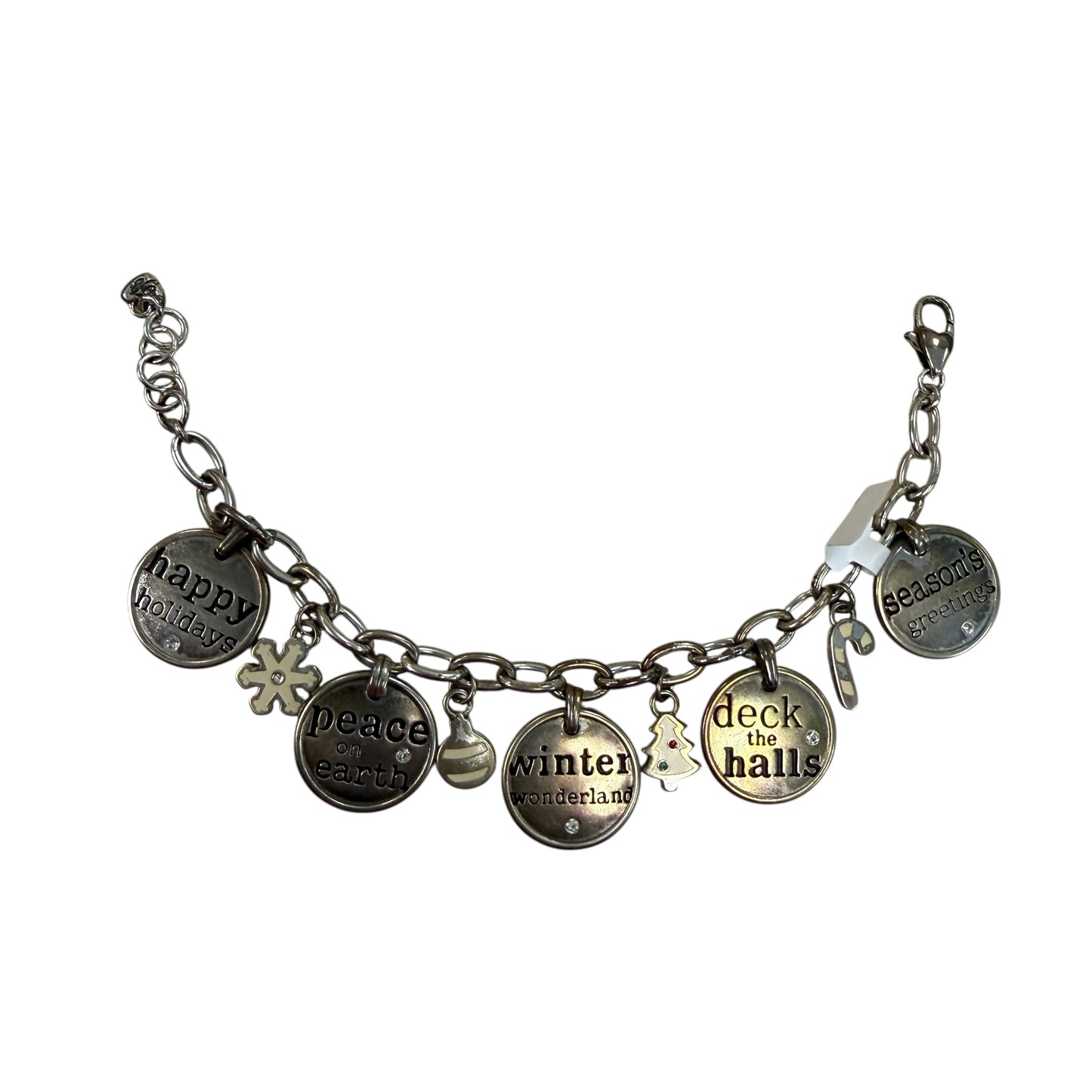 BRIGHTON SILVER CHRISTMAS CHARM BRACELET 39