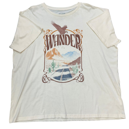 LIVE OUTSIDE BEIGE WANDER TSHIRT 100 MEDIUM
