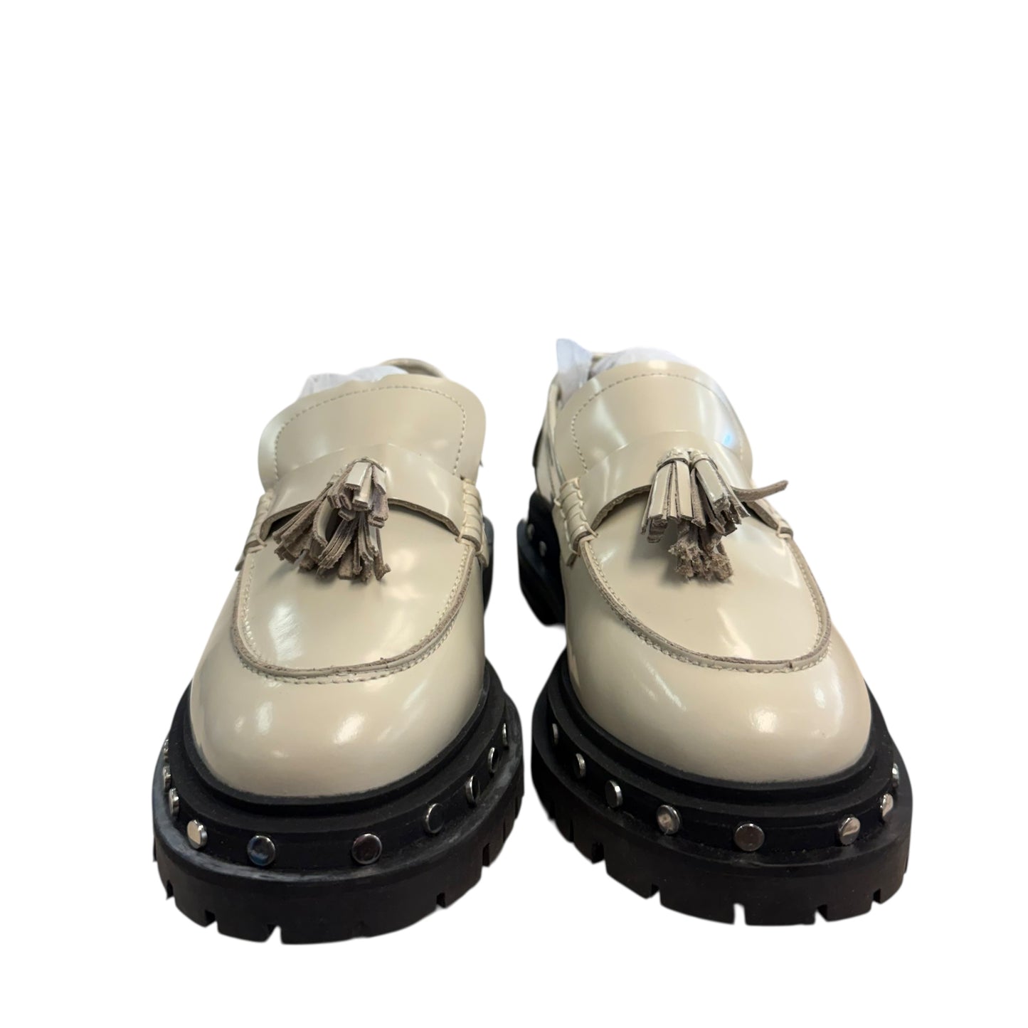 FREE PEOPLE TEAGAN TASSEL LOAFER IVORY 100 SZ 8.5