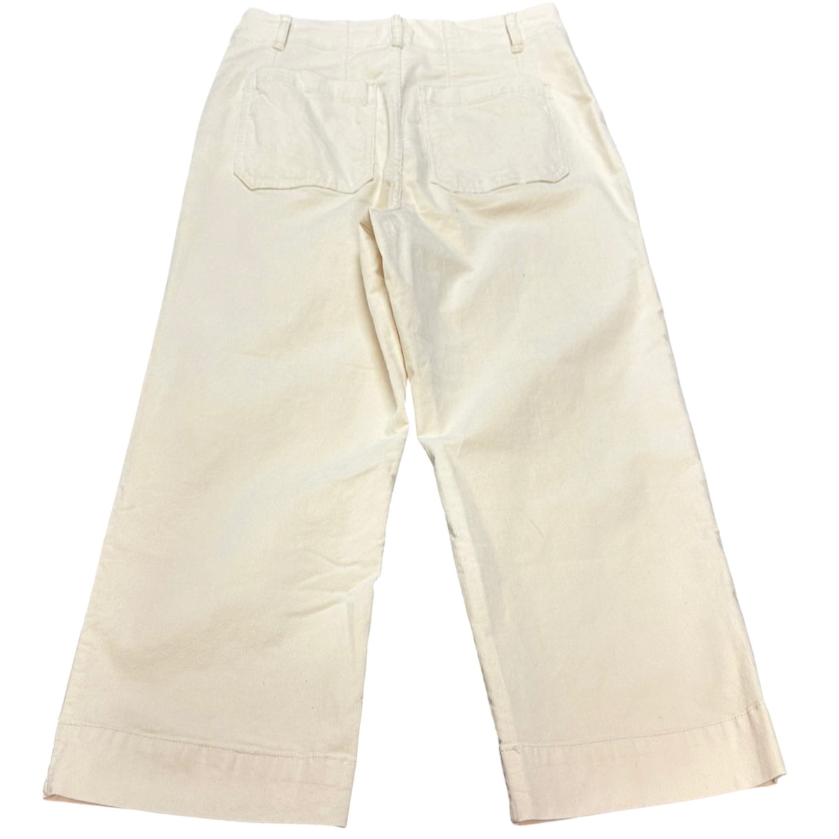 AVEC LES FILLES CORDUROY BEIGE WIDE LEG CROP TROUSERS NWT 8 SZ 10