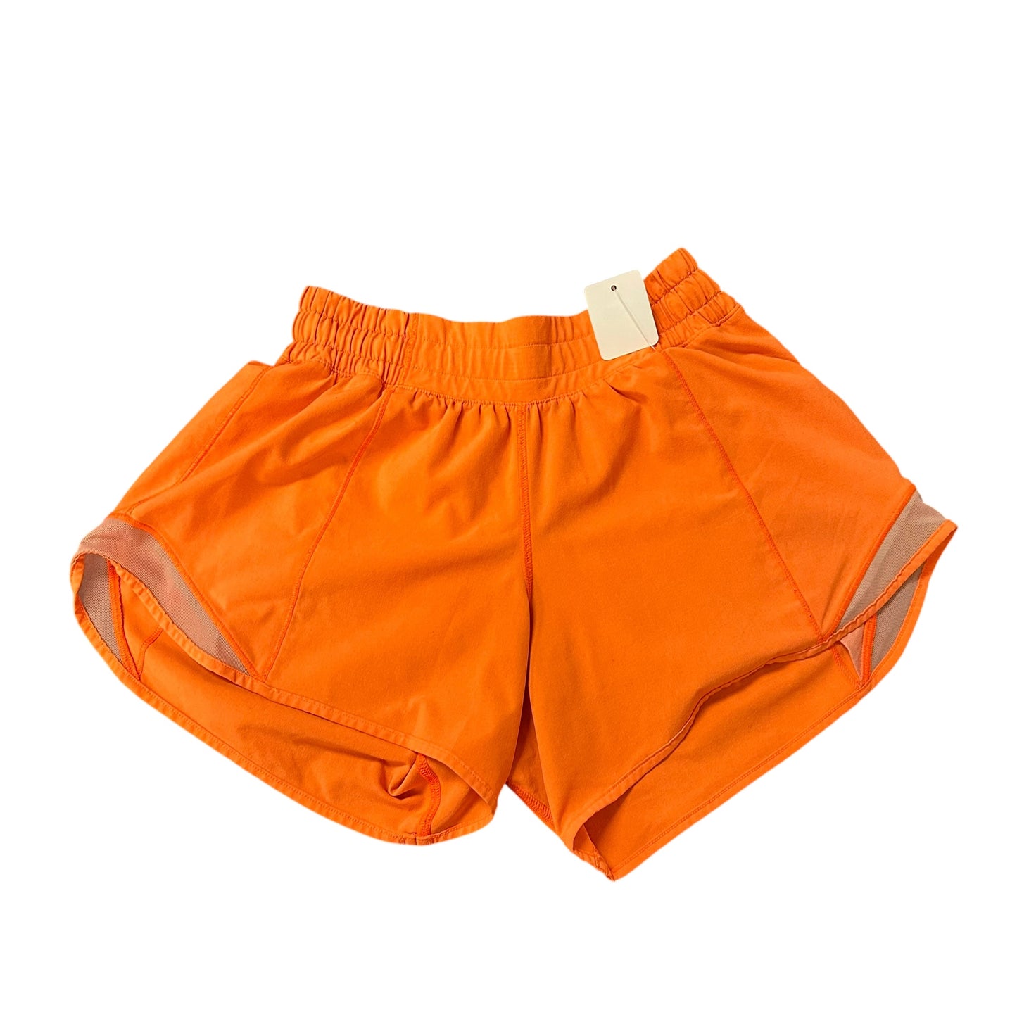 LULULEMON HOTTY HOT SHORTS ORANGE 122 LINER REMOVED SZ 2