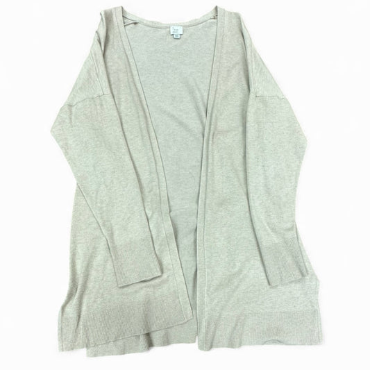 A NEW DAY OATMEAL TAN OPEN KNIT CARDIGAN 100 XXL *PILING