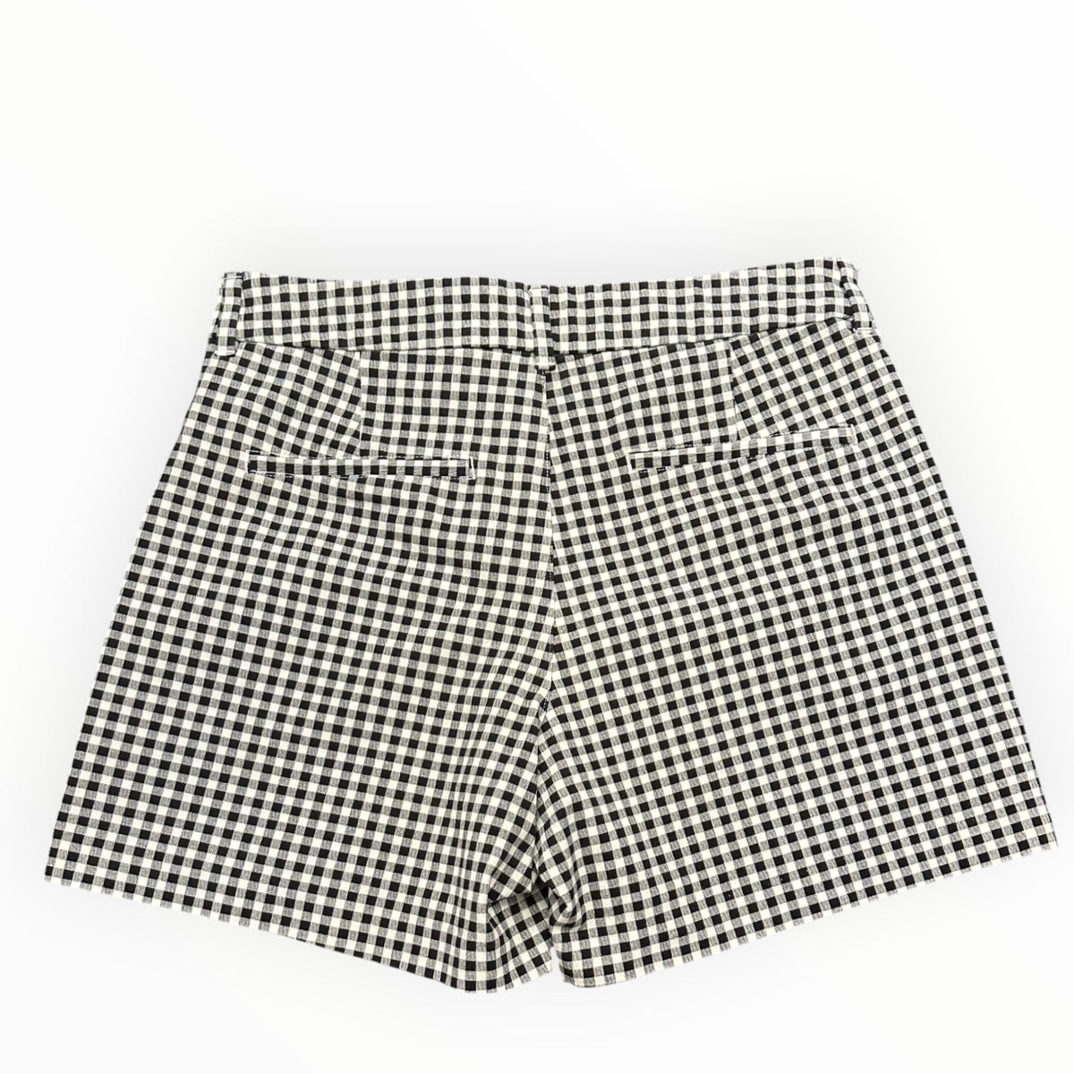 OLD NAVY HIGH RISE PIXIE BLACK WHITE SHORTS 139 SZ 8