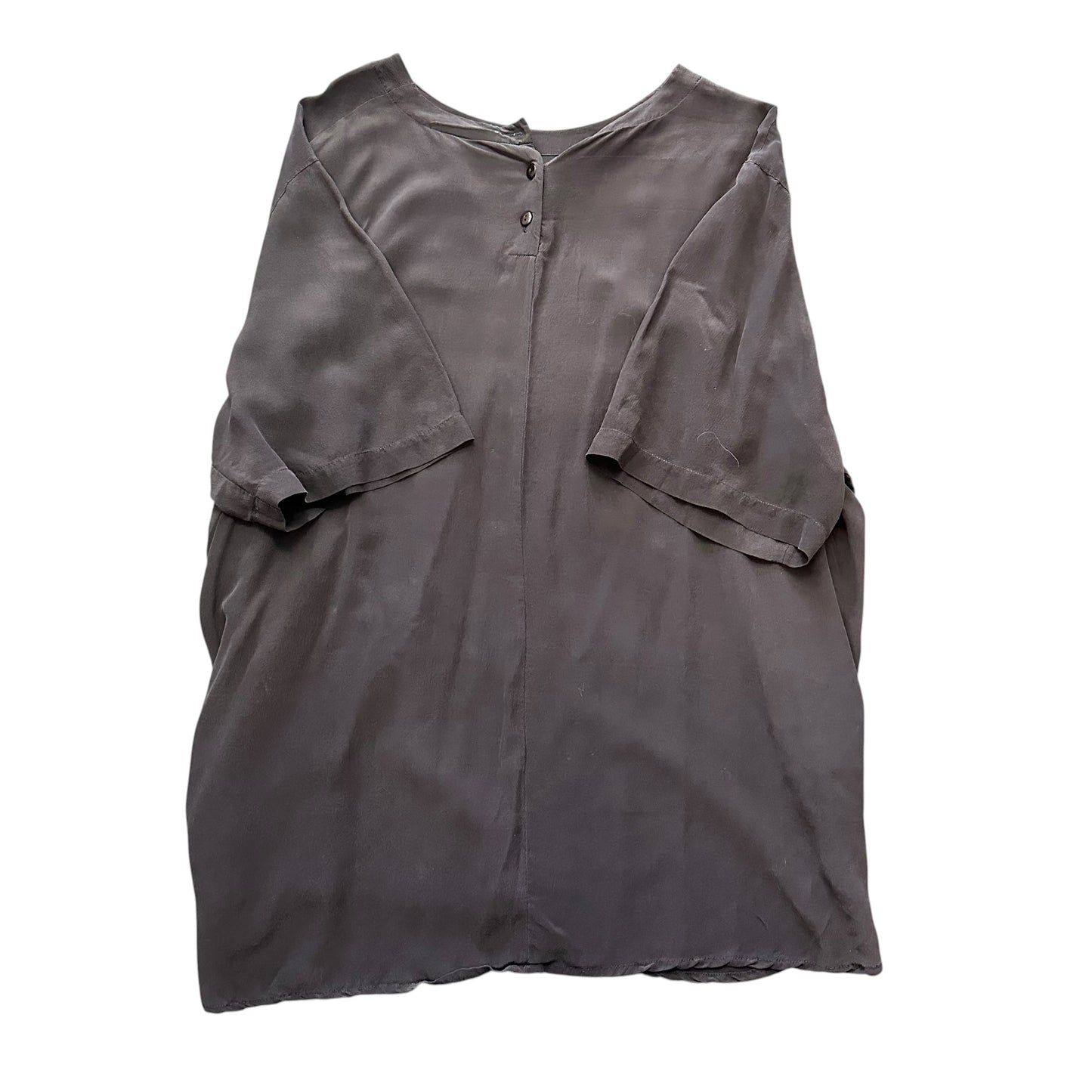FITTING IMAGE 100% SILK BLACK BLOUSE 100 XL/XXL