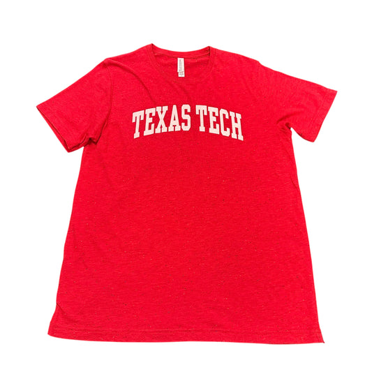 TEXAS TECH RED COLORFUL SPECS T-SHIRT 100 LARGE