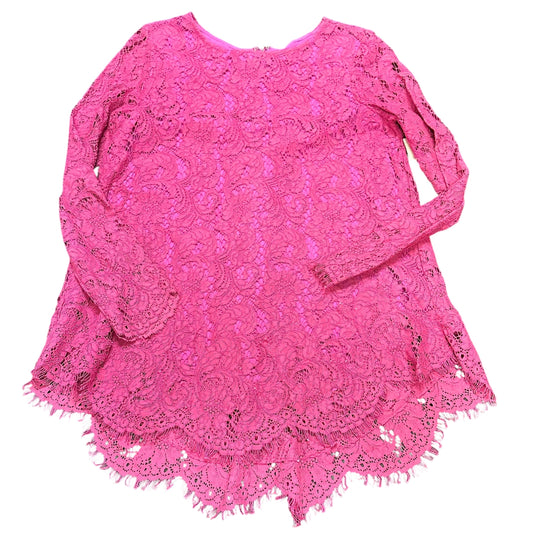 ADAM LIPPE LACE BLOUSE BACK ZIPPER 262 SZ 12