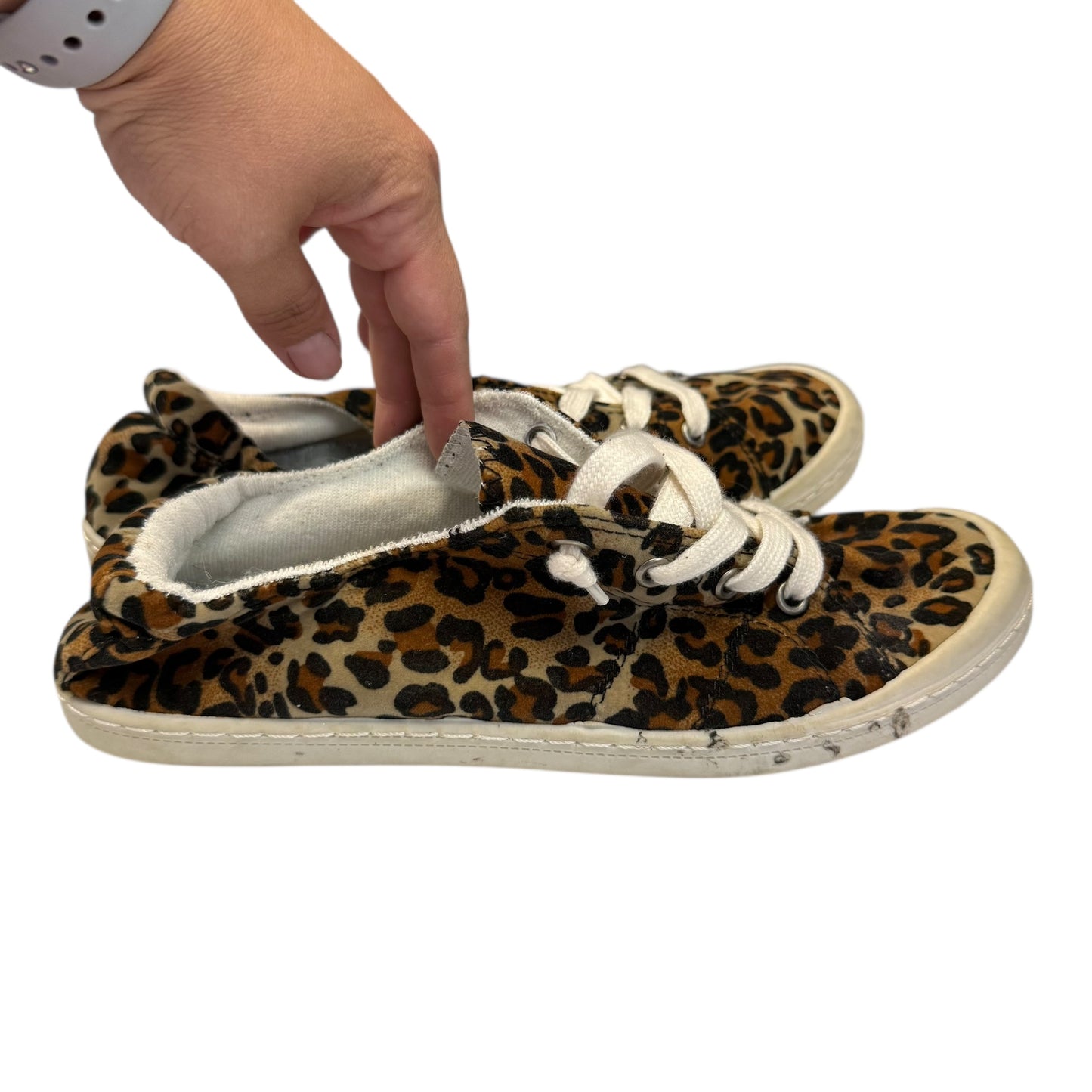 FOREVER COMFORT LEOPARD SNEAKERS SZ 10