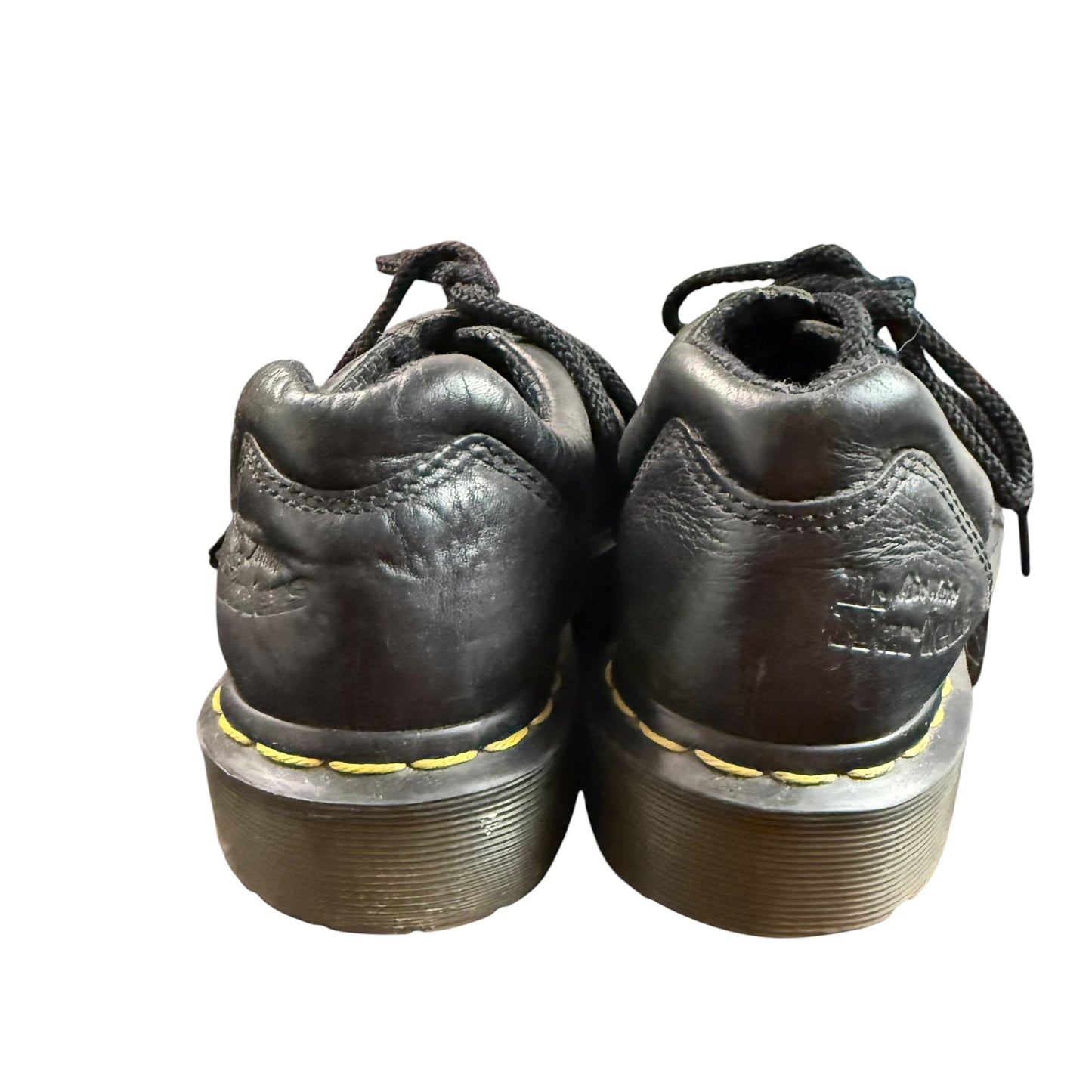 DR MARTENS BLACK LEATHER CHUNKY OXFORD SHOES 100 SZ 6
