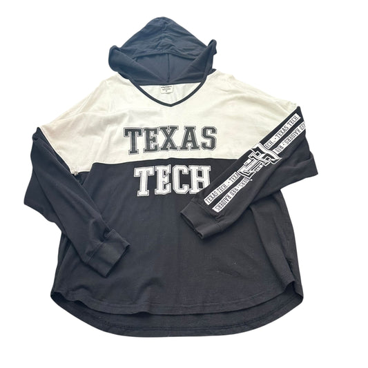 PRESS BOX TEXAS TECH WHITE BLACK HOODIE 269 MEDIUM