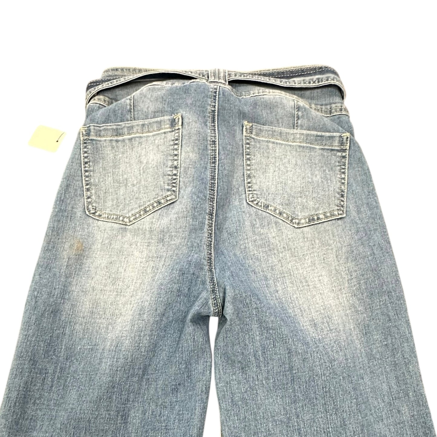 DENIM BY FLYING TOMATO BLUE DENIM JEANS HIGH WAISTED FLARES 7 LARGE