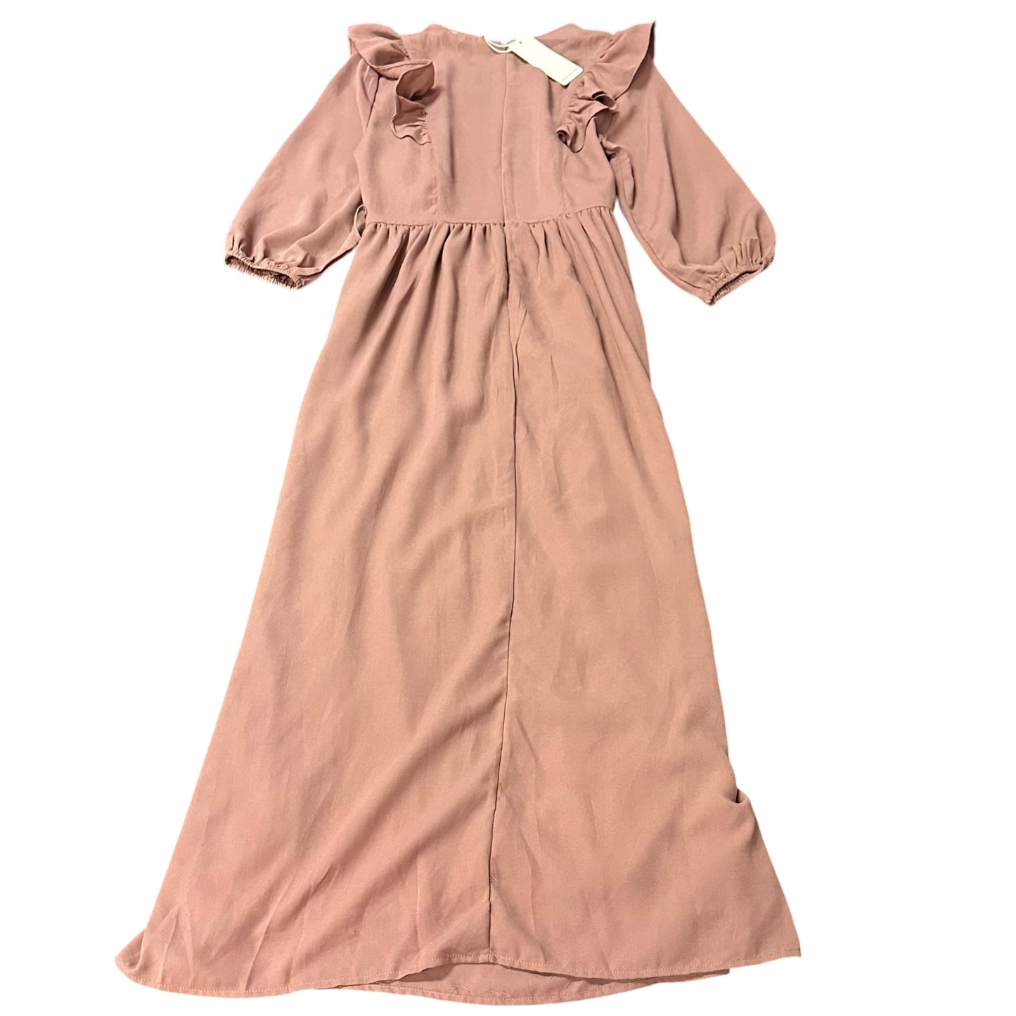 ROOLEE RUFFLE MAUVE MIDI DRESS NWT 100 SMALL