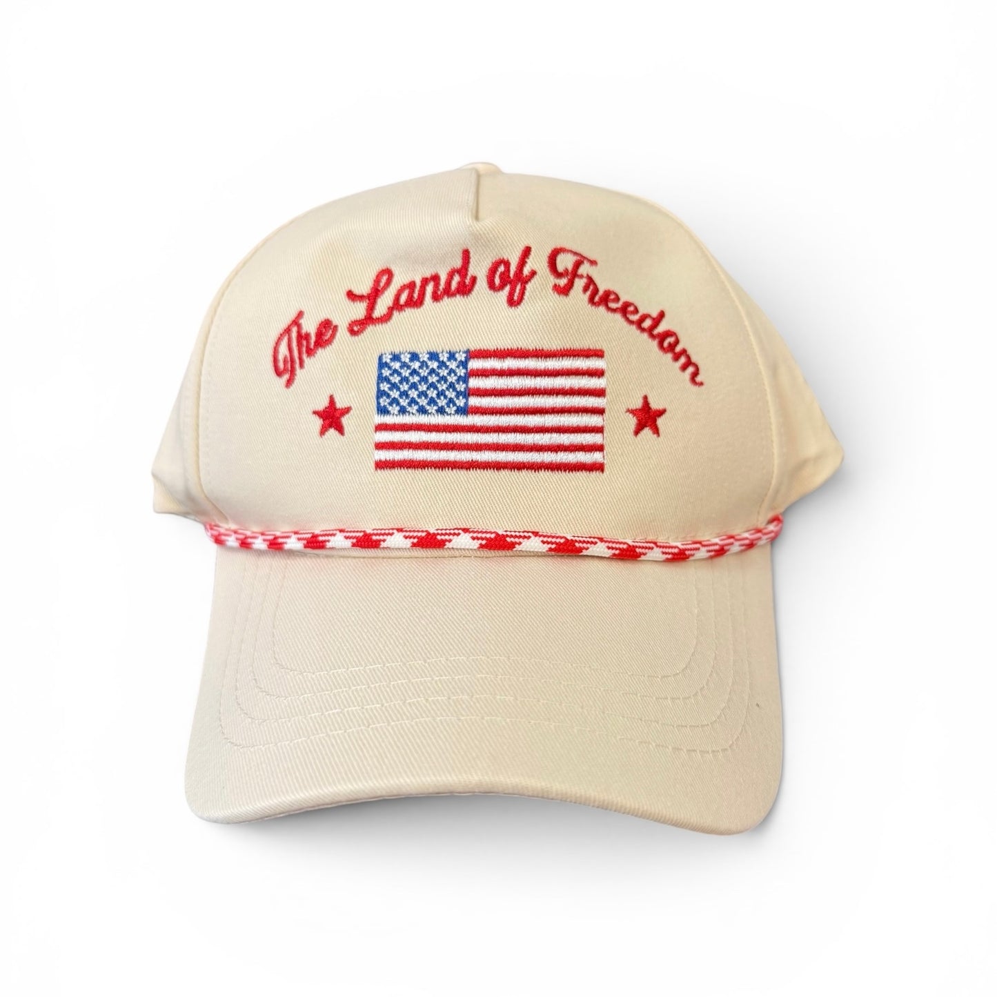 THE LAND OF FREEDOM CAP EMBROIDERED NEW