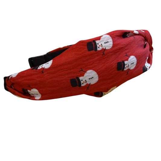 RED SNOWMAN CHRISTMAS HEADBANDS