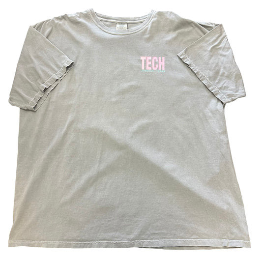 COMFORT COLORS GRAY TEXAS TECH T-SHIRT 243 XL