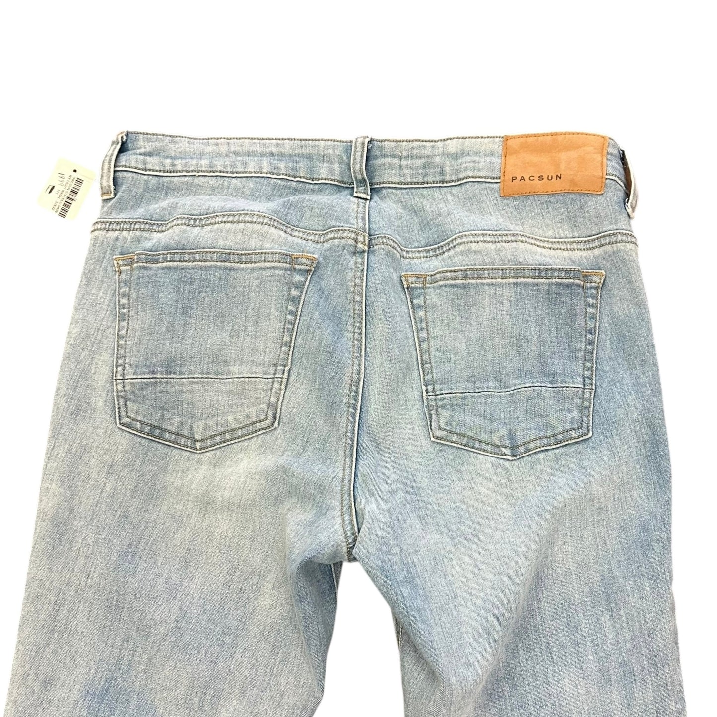 PACSUN STACKED SKINNY BLUE JEANS 111 SZ 33X32