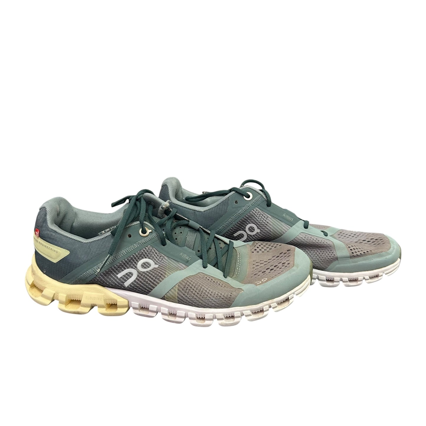 ON CLOUD GREEN LACE UP SNEAKERS 246 SZ 7.5