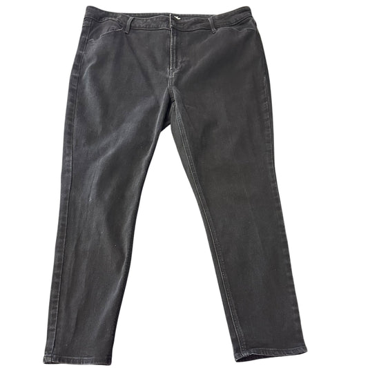 OLD NAVY BLACK HIGH RISE WOW SUPER SKINNY JEANS 57 SZ 18
