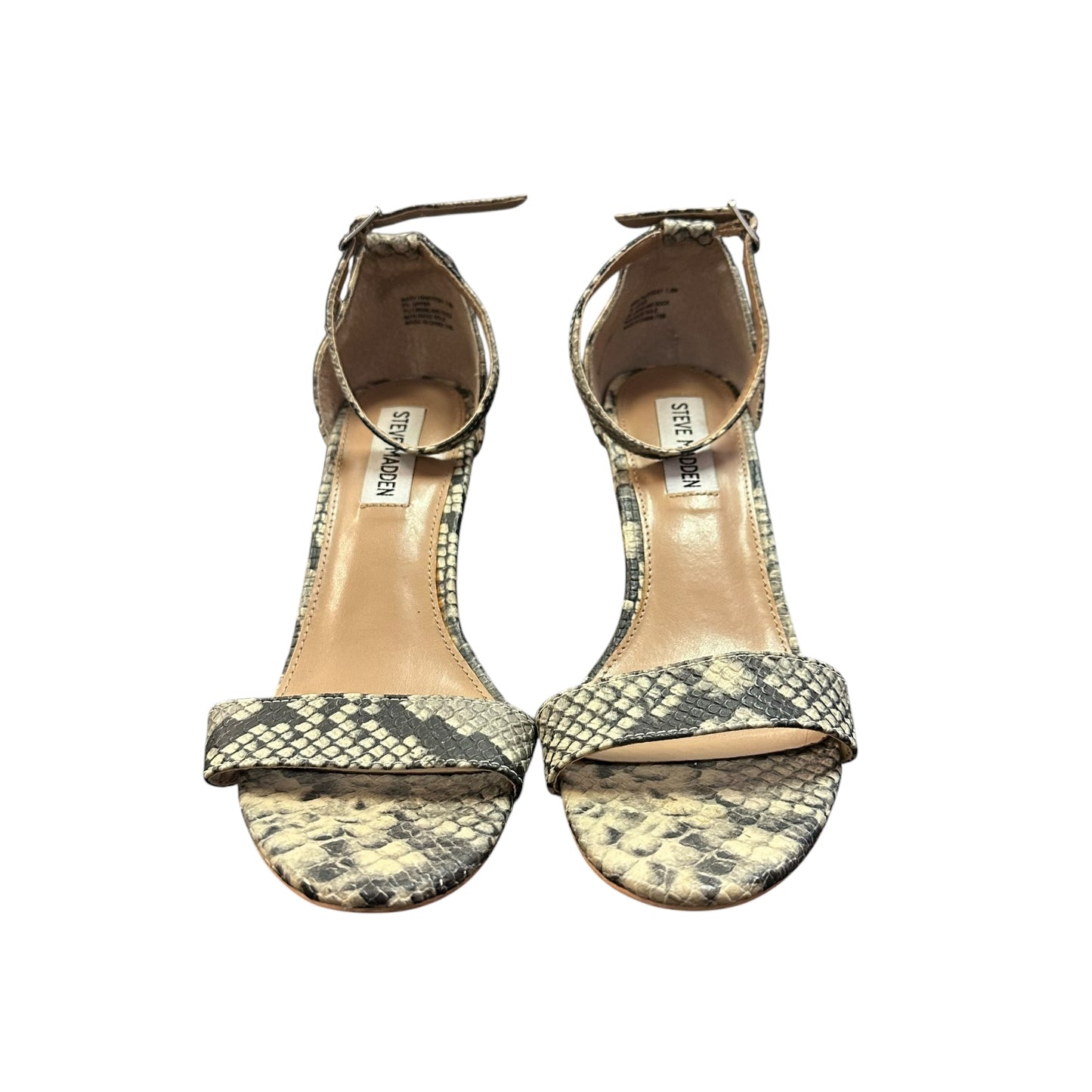 STEVE MADDEN SNAKESKIN WEDGES 245 SZ 7.5