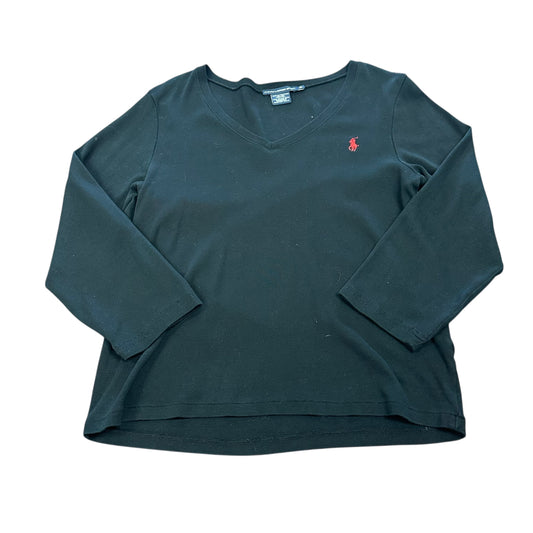 RALPH LAUREN SPORT BLACK LONG SLEEVE SHIRT 232 XL