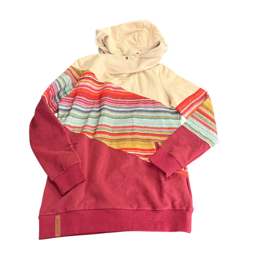 AMPERSAND AVENUE BEIGE COLORFUL HOODIE 100 NWT MEDIUM
