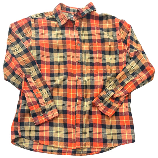 EDDIE BAUER AUTUMN TRAIL PLAID FLANNEL 39 MEDIUM