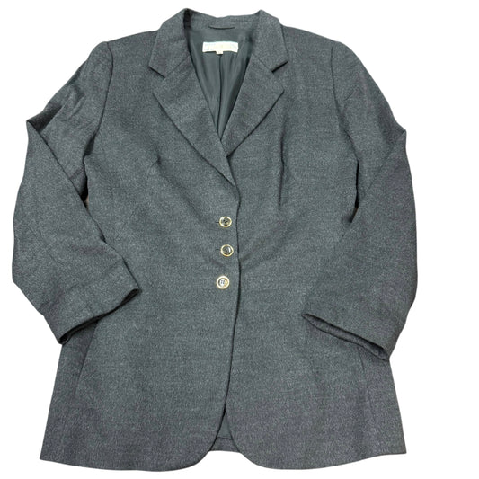 ESCADA GRAY VINTAGE BLAZER WOOL BLEND 100 SZ 8