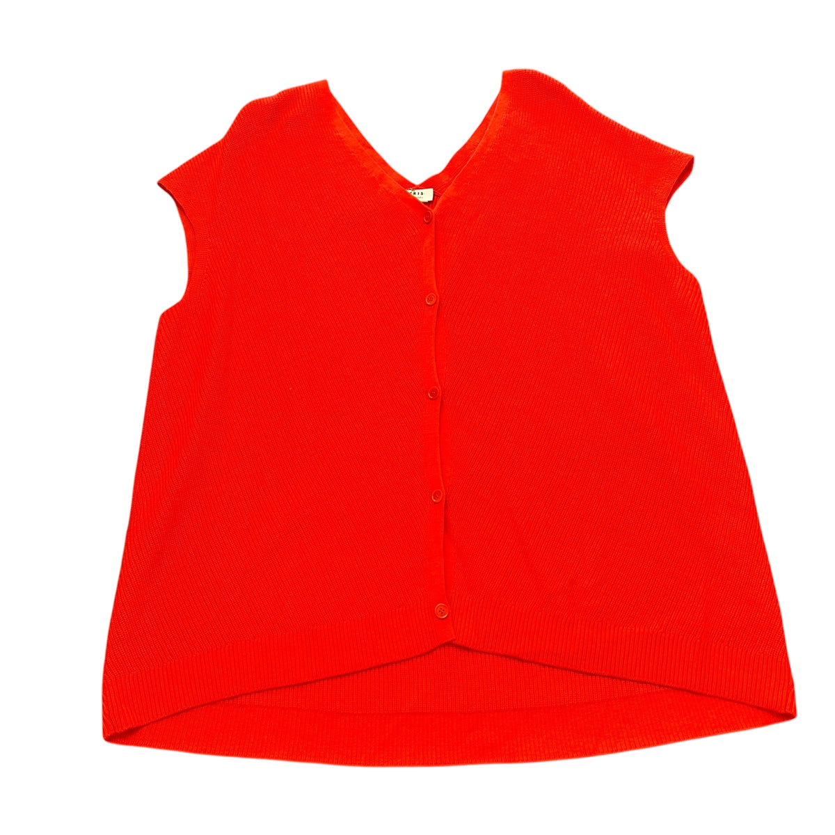 AKRIS PUNTO ORANGE KASHMIR WOOL KNIT SWEATER 100 SZ 10